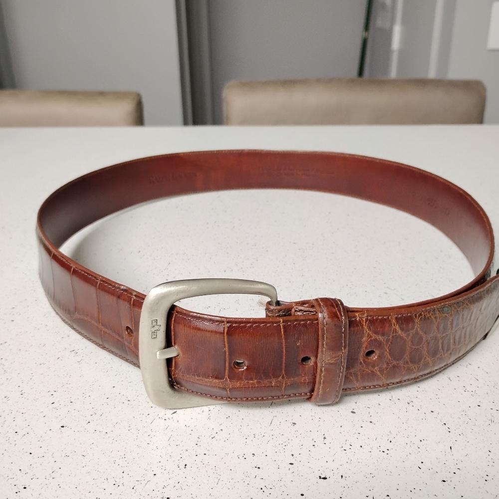Ralph Lauren Genuine Alligator brown belt size 32